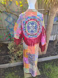 Image 13 of Fiesta fringe kaftan - sample - only one available 8-16uk