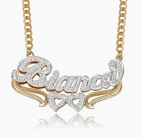 2 Heart double plated necklace 