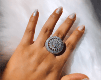 Image 6 of Myra_American Diamond Adjustable Ring  