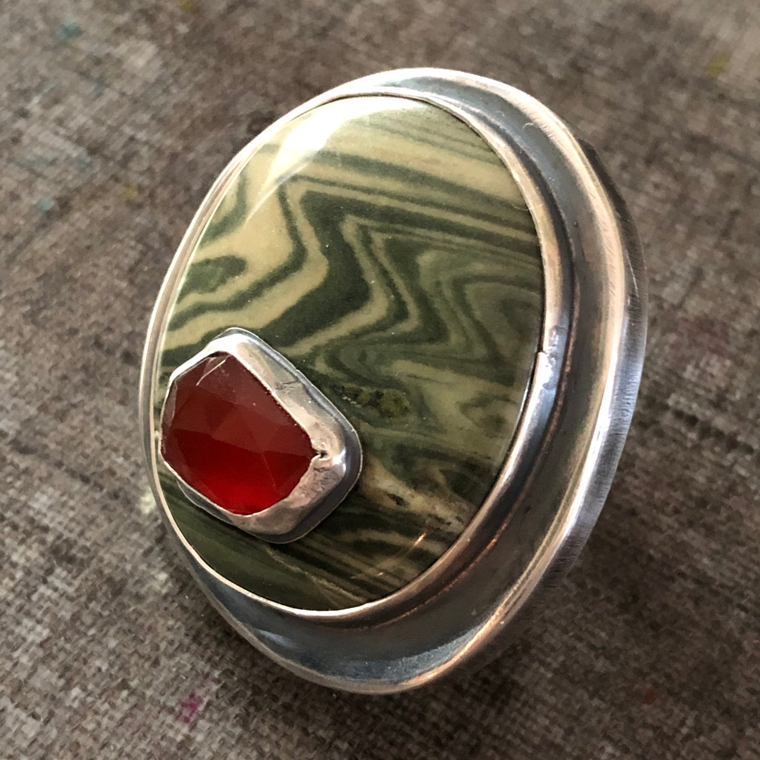 Image of Stacked Stone Ring