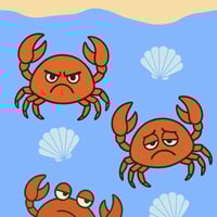 Image 2 of Emotional Support Socks - Crabby