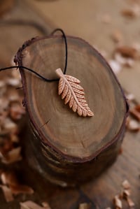 Image 2 of Fern Leaf- Pendant Necklace 