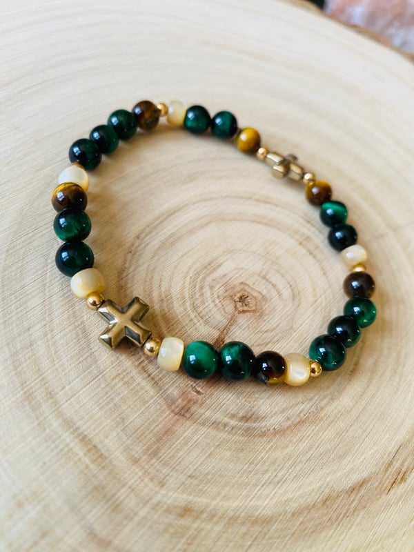 Image of Self Aware Tigers Eye FABIANNI Men’s Bracelet 