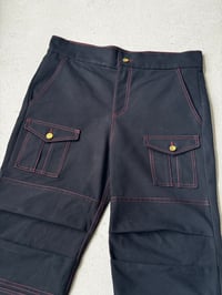 Image 4 of PANT CARGO BLACK/RED