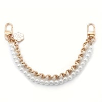 Image 4 of 1pc wallet extension chain bag accessory, 2pcs imitation short handle replacement strap for handbag 