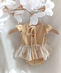 Image 3 of Newborn girls body-dress| Lucy | sunny yellow