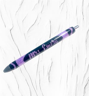Image of Personalized Crayon Glitter Pen
