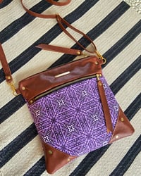 Image 2 of Medium Purple tile crossbody bag