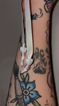 Image 3 of purple open tie collar 