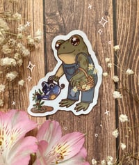 Image 1 of “Gardening Toad” stickers