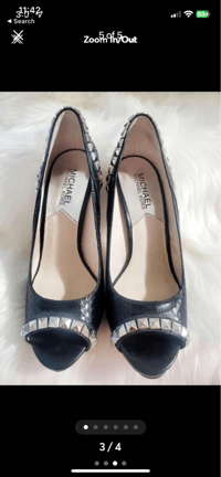 Image 3 of Mk heel leather shoes.
