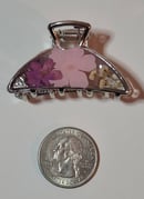 Image 2 of Half moon mini claw clip (silver)