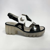 Image 1 of FLY LONDON TEWA BLACKWHITE PATENT