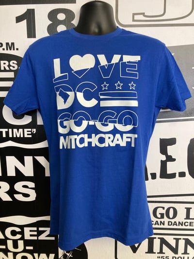 Image of LOVE DC GOGO BLUE & WHITE AFFAIR T-shirt