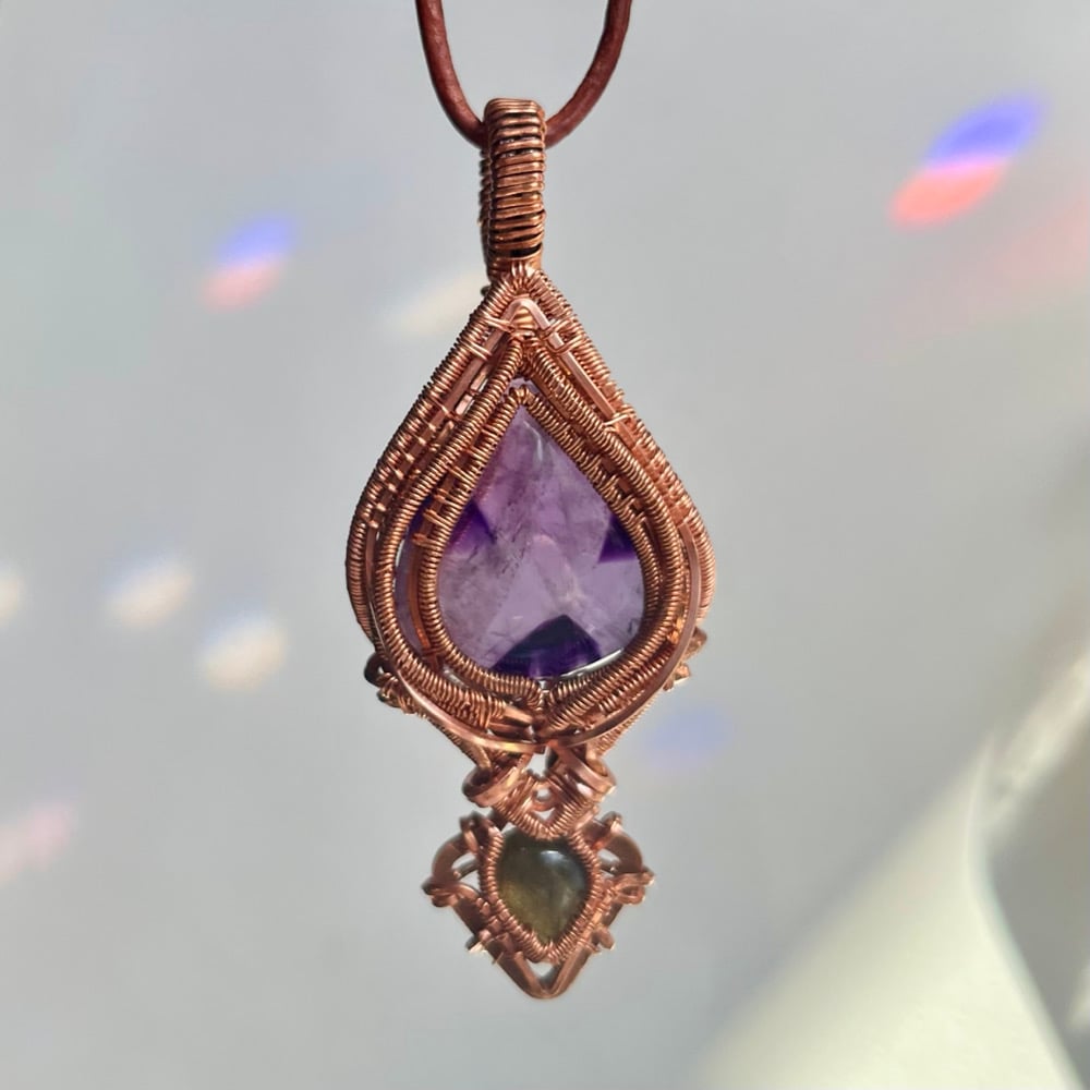 Image of Amethyst & Purple Labradorite