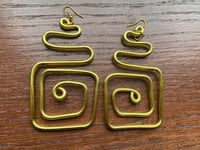 Image 1 of Nefertiti Wire Earrings Gold/Silver