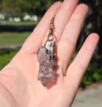 Image 5 of Electroformed Elestial Amethyst necklace