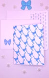 Blue Bows Card Set