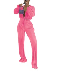 Image 2 of Pleated V-Neck Tracksuit
