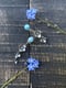 Image of Hydrangea Lavender Turquoise Stud Earrings
