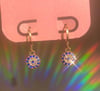 evil eye huggie earrings (in gold or silver)