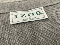Image 3 of 80s IZOD CARDIGAN - SIZE LARGE 
