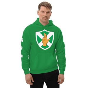 Image of Crest Unisex Green Hoodie