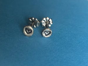 Image of Heart Stud Earrings 