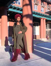 Image 3 of “Halima” Furry Boots and Hat Set