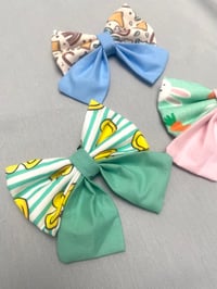 Image 3 of Rubber Ducks / April Showers / Rabbits and Carrots Easter Sailor Bows / Bow Ties