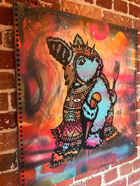 Image 3 of Peckish Assassin on Reclaimed Metal