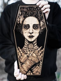 Image 1 of Bride of Frankenstein Coffin Engraving