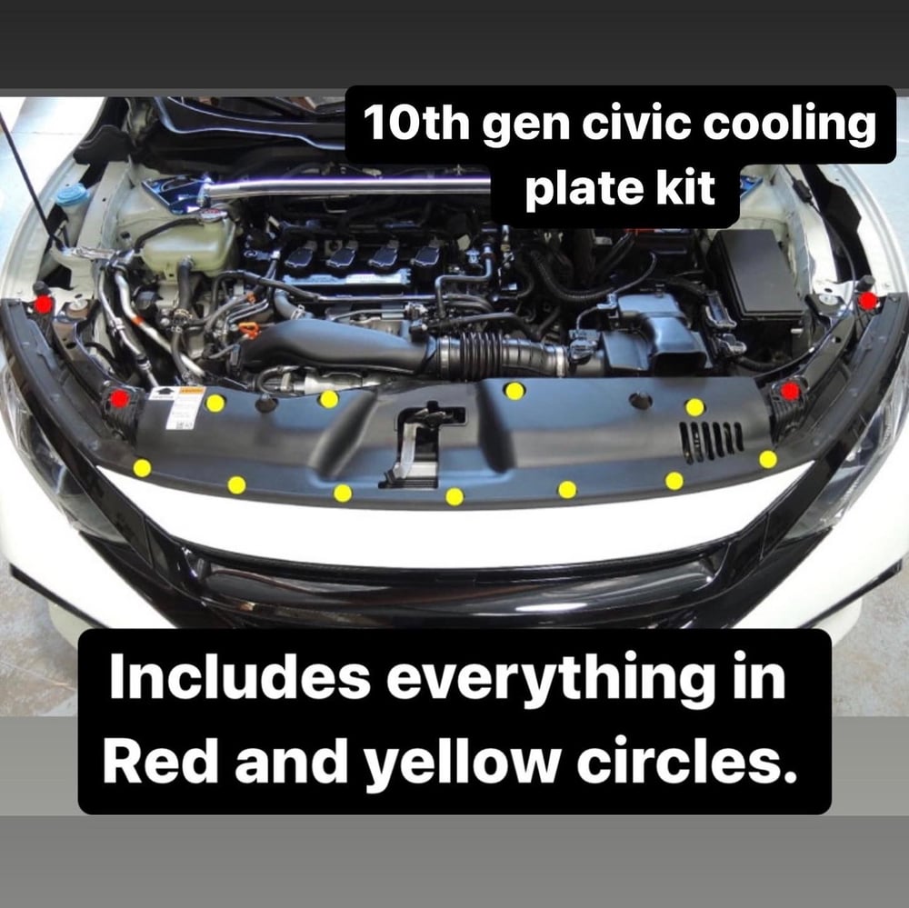 Titanium cooling plate Hardware Kit For Fk8 / 10th Gen Civic/Accord