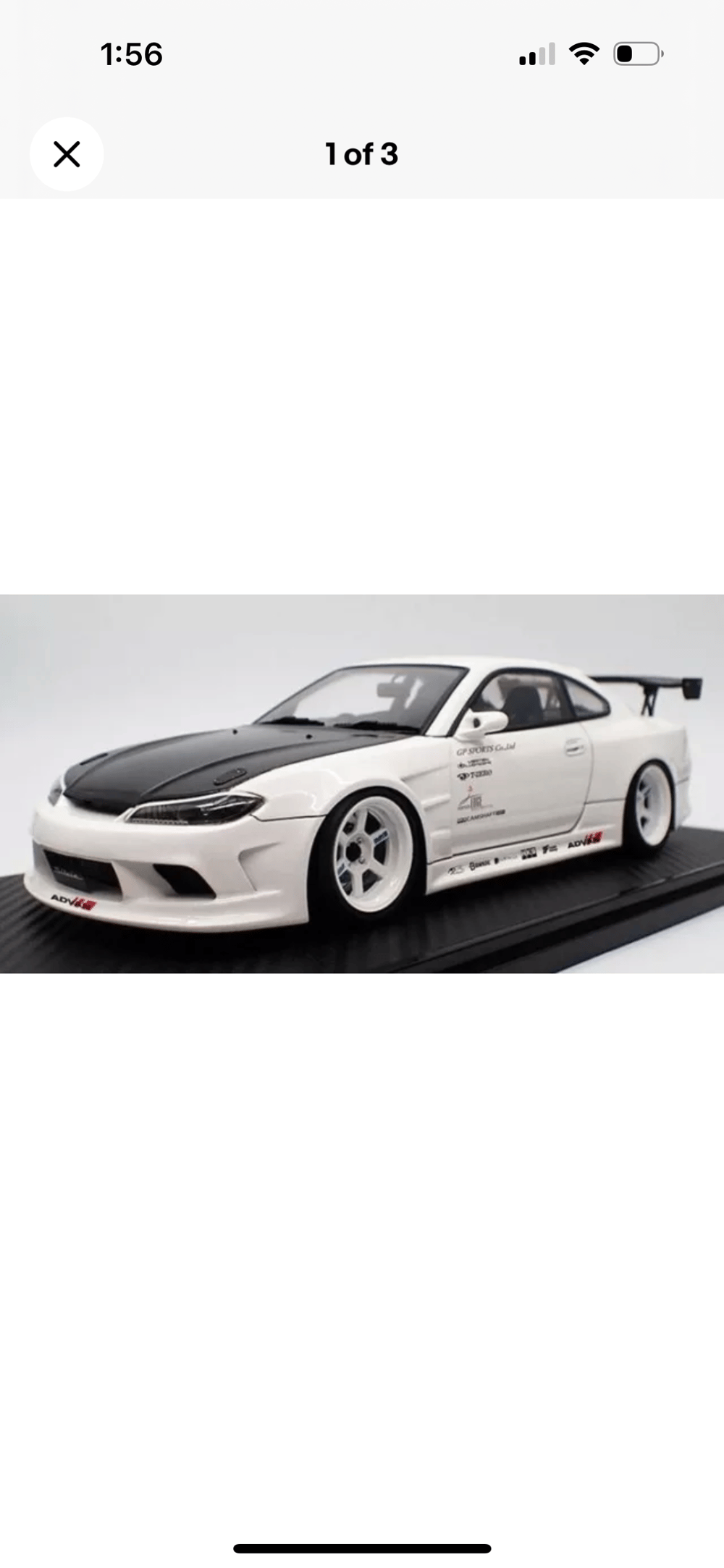 Image of 1/18 IGNITION MODEL VERTEX S15 Silvia White IG2004
