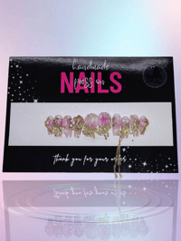 Image 1 of Dainty Drip - Handmade Press On Nails (Small)