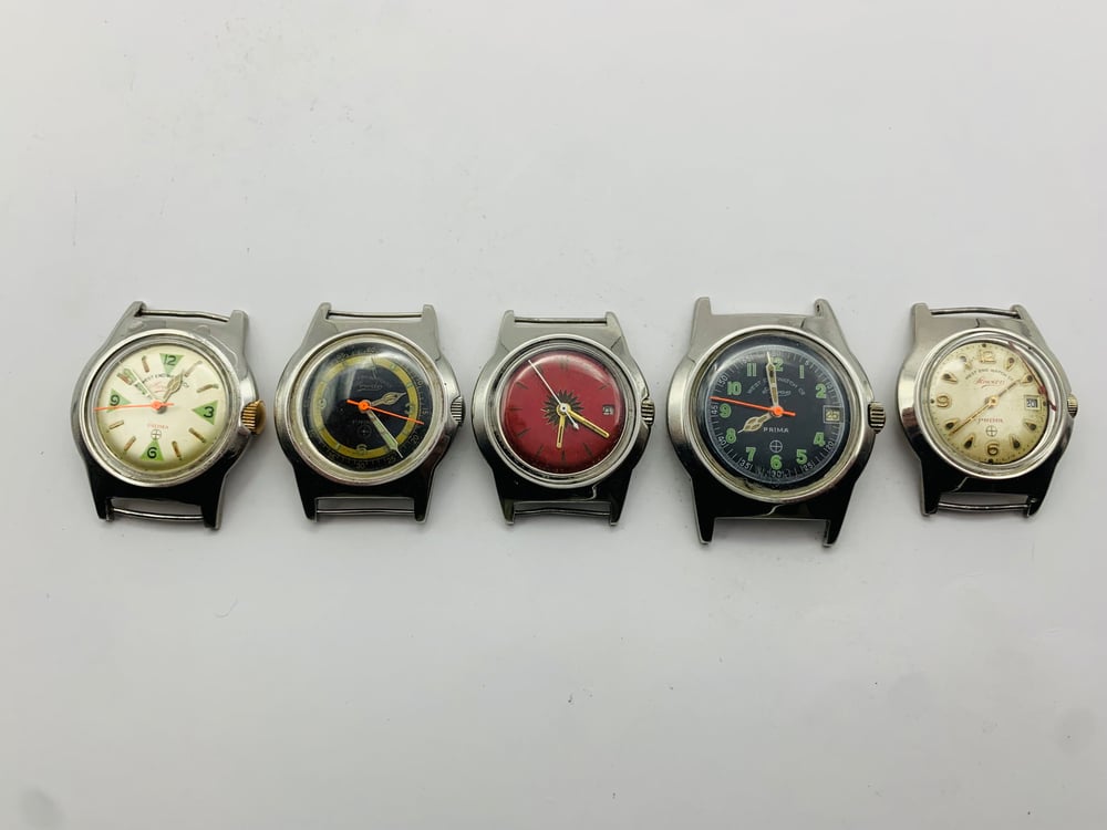 Image of lot of 5 x vintage west end 1950's manual wind watches,(We-01)