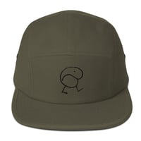 Image 4 of Jamingus 5 panel Cap black stitching 
