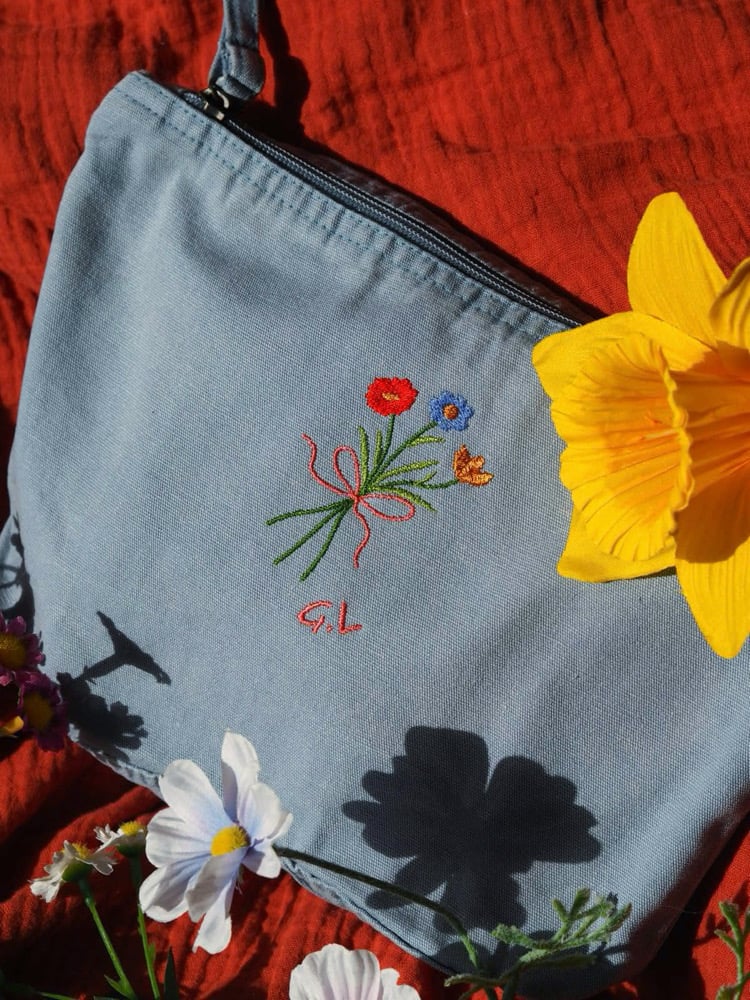 Image of Denim Accessory bag - 5 colours available