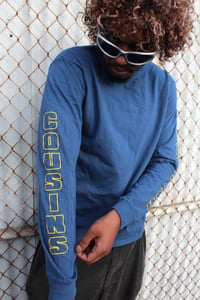 Image 2 of Cousins Long Sleeve T - Blue/Yellow