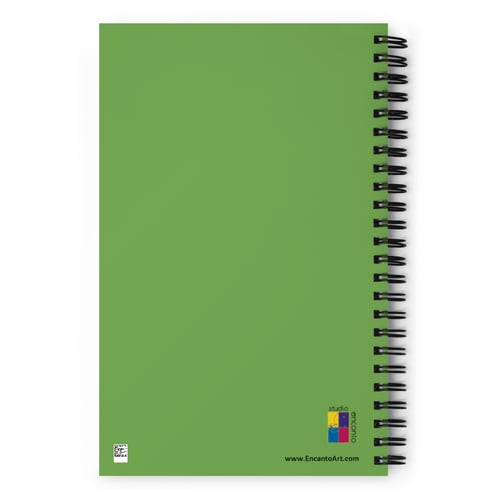 Image of Spiral notebook - Fire Iris by Esther for Studio Encanto