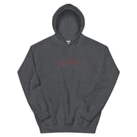 Image 5 of Unisex Hoodie - Heartbeat (embroidered)