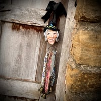 Image 2 of Celeste the Witchbell| Clay Doll Face| Witches| Janice Lumm