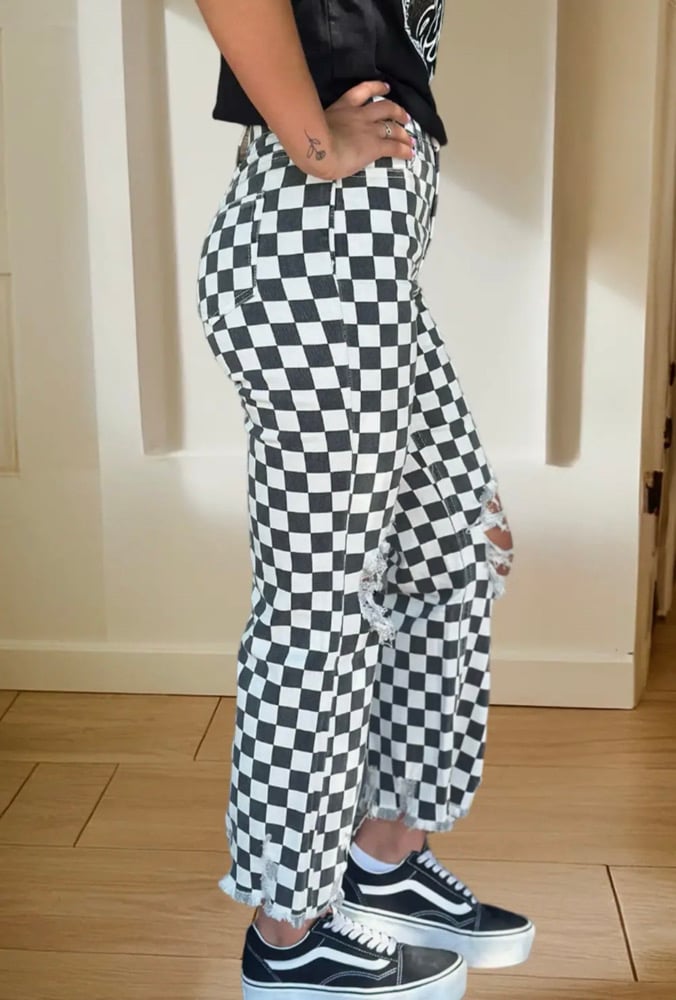 Image of Checkered Denim 