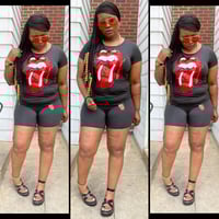 Tongue out 2 piece short set