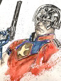 Image 3 of Peacemaker Original Watewatercolor Painting (60% Diacount applied)