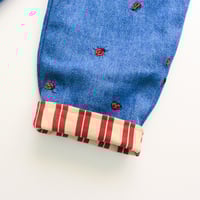 Image 3 of Reversible trousers- Ladybird stripe (ready to ship 18-24M)