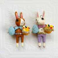 Image 2 of White Rabbit with Chicks and Egg