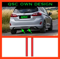 X2 Ford Fiesta Mk8 St Rear Diffuser Strip Stickers