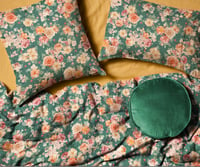 Image 3 of Kip & Co Peony Sage Linen European Sham Pair 