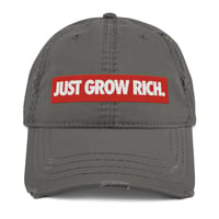 Image 15 of Just Grow Rich. Distressed Dad Hat
